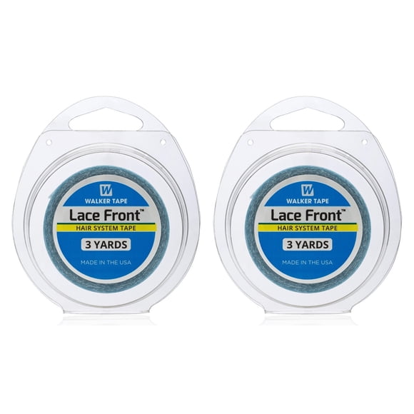 Walker Tape Rollo de cinta de encaje frontal 1/2"" X 3 yardas (paquete de 2) - Auténtico WKR-LF-S1-2PK Azul