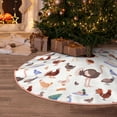 thumbnail image 5 of Xecao Farm Birds Goose Pattern Christmas Tree Skirt Round Xmas Tree Mat Base Cover for Holiday Home Decorations-30", 5 of 6