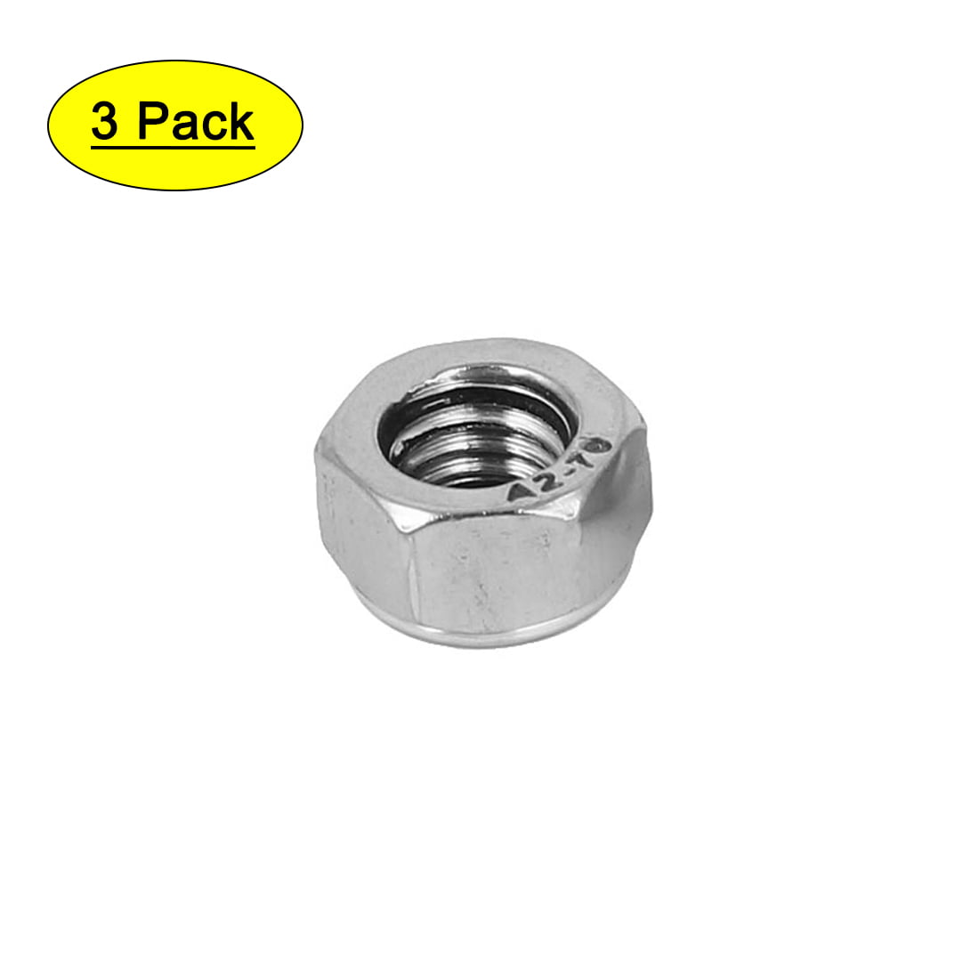 M6 M8 M10 M12 304 Stainless Hex Kep Fine Pitch Tooth Left-hand Thread Lock Nuts 