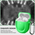 thumbnail image 4 of Case Cover for Pixel Buds A Series 2021 / Pixel Buds 2 2020, Rugged Shield Protective Skin [Front LED Visible], Green-Glow in The Dark, 4 of 8