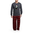 thumbnail image 5 of CafePress - Christmas Bernese Mt Holiday Dog - Men's Long Sleeve Charcoal Pajama Set, 5 of 6