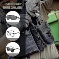 thumbnail image 3 of 1mor Eyeglasses Case With Buckle Hard Shell Sunglasses Storage Box For Outdoors Camping Hiking Cycling Nylon Black 1pcs Banmo, 3 of 5