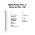 thumbnail image 4 of Apple Pencil (USB-C): Pixel-Perfect Precision, Tilt Sensitivity, and Industry-Leading Low Latency for Note-Taking, Drawing, and Signing Documents. Attaches Magnetically, Charges and Pairs with USB-C, 4 of 4