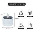 thumbnail image 5 of 6 Pcs Solar Lantern Tea Lights Candles - Rechargeable Flickering LED Lamps for Outdoor Camping and Emergency - Cool white flash style, 5 of 8