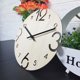thumbnail image 3 of Reloj de pared de madera europeo Fiudx diseño moderno decoración del hogar silencioso, 3 of 7