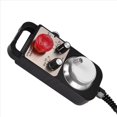 thumbnail image 4 of 4X Universal Cnc 4 Mpg Pendant Hand Wheel 100 Pulse 5V & Emergency Stop Cnc Router Handwheel 4Axis Type,4 x 100 pulse 5v MPG Pendant Handwheel,Black, 4 of 8