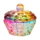 thumbnail image 1 of Plato colorido para uñas, herramientas de cristalería con tapa, vaso de vidrio para el cuidado del arte de , polvo líquido para uñas acrílicas , octágono de flores Salvador  Plato Dappen para decoración de uñas, 1 of 10