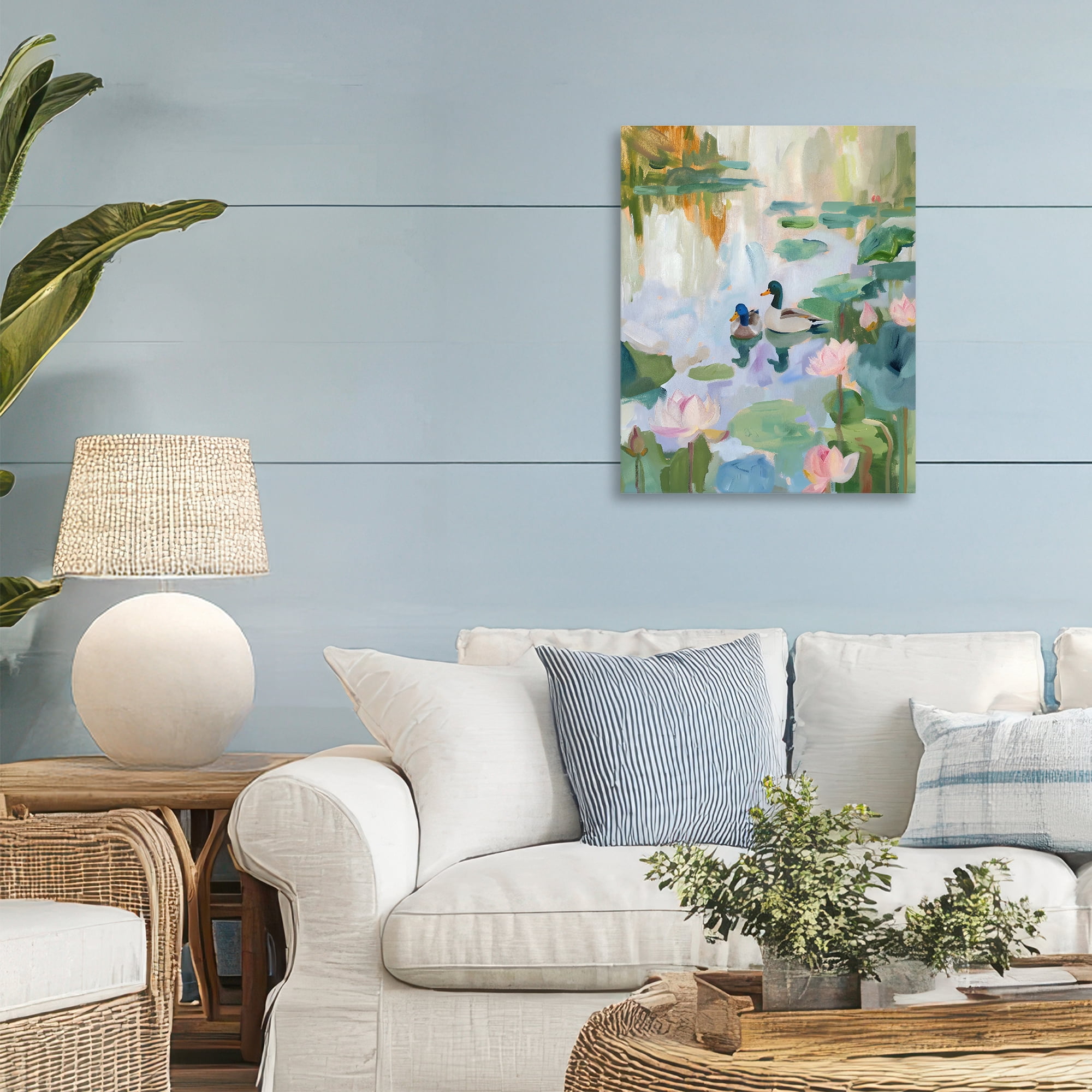 Stupell Industries Duck Pond During Tranquil Morning Canvas Wall Art, design by The Prints Vibe