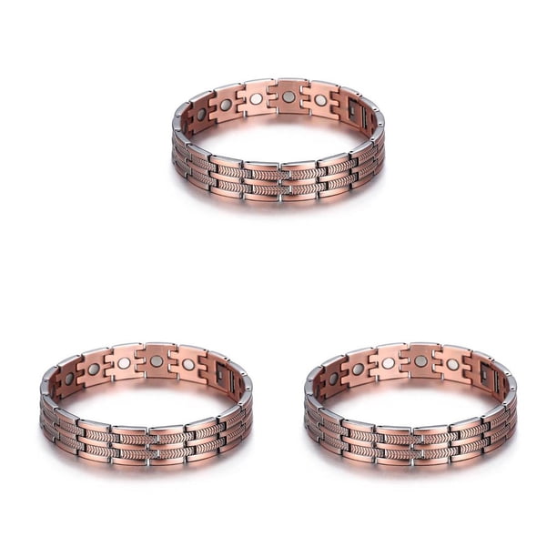 Minnieouse para hombre, brazalete geométrico de cobre, cadenas de trigo, decoración de mano Retro, adornos, joyería para fiesta de cumpleaños, Type1 NO1