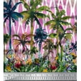 thumbnail image 3 of oneOone Organic Cotton Poplin Twill Fabric Geometric|Tree & Floral Panel Print Fabric By The Yard 42 Inch Wide, 3 of 3