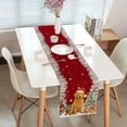 thumbnail image 4 of Cute Christmas Table Runner, Funny Dog Christmas Tree Winter Snowflake Seasonal Kitchen Dining Table Decoration for Home Party Decor 13 x 48 Inches, 4 of 5