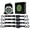 Black, variant on STARLEAPARTS 1" x 12' Auto Retractable Heavy Duty Ratchet, 1,500lb Break Strength Auto Retract Ratchet Strap, Safety Lock S Hooks, For Motorcycle, Trailer, Truck, UTV (Green, 4 Pack)