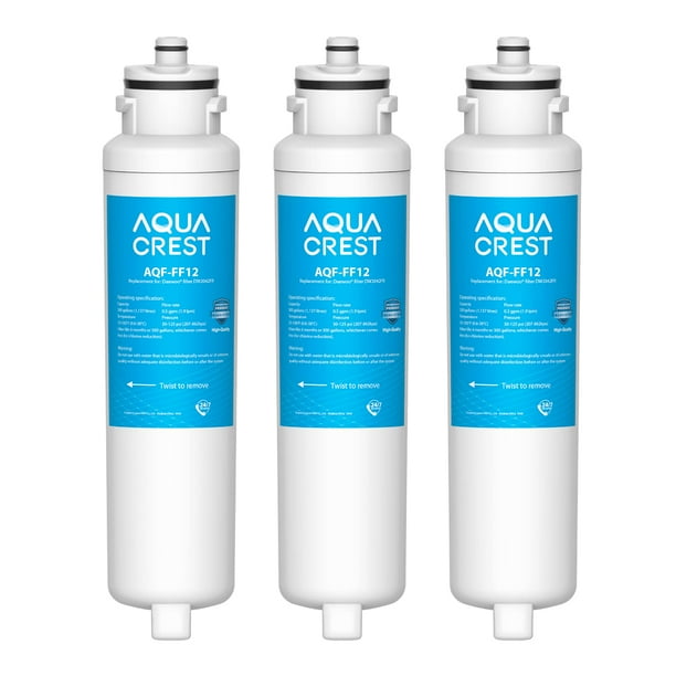 Filtro de agua para refrigerador AQUACREST DW2042FR-09, paquete de 3