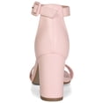 thumbnail image 3 of BLISSFUL STEP Women Solid Color Buckle Block Heel Ankle Strap Sandals, 3 of 8