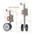 thumbnail image 2 of Double Roue de 8 Pouces Roue en Caoutchouc Solide Capacité 1500 Lbs Accessoires de Cric de Remorque de Caravane RV, Outil RV, 2 of 6