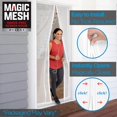 thumbnail image 4 of Puerta mosquitera magnética Magic Mesh Deluxe 99x211 cm blanca, 4 of 7