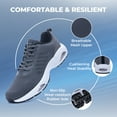 thumbnail image 4 of AOV Men's Runnning Shoes Walking Tennis Fashion Sneakers Breathable Comfortable Gym Jogging Sports Athletic Footwear Grey Size 7, 4 of 6
