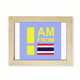 thumbnail image 1 of Soy de Tailandia Escritorio de madera Arte Pintura 6x8 pulgadas marco de foto foto, 1 of 4