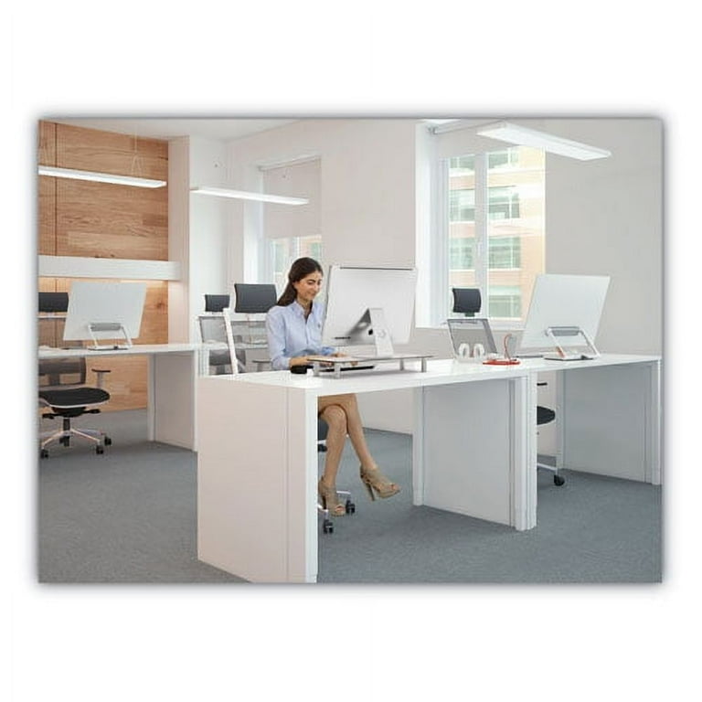 Adjustable Tempered Glass Monitor Riser, 22.75