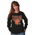 thumbnail image 5 of Cleveland Football Helmet Sports Fan Graphic Pullover Crewneck Sweatshirt Brisco Brands X, 5 of 6
