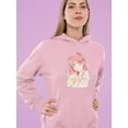 thumbnail image 2 of Manga Girl Pretty Counfused Hoodie Women -Image by Shutterstock, Female 3X-Large, 2 of 4