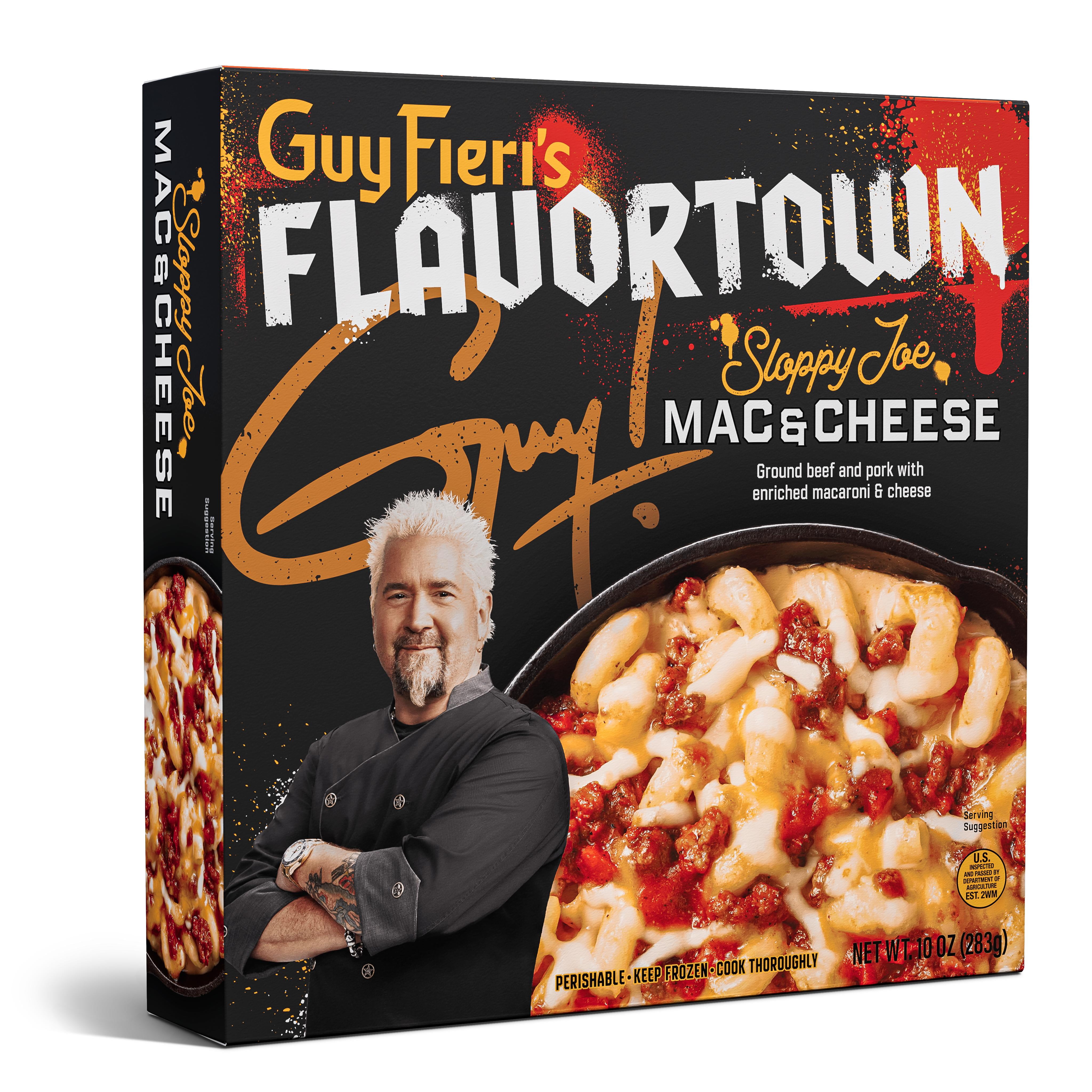 Guy Fieri's Flavortown Sloppy Joe Mac & Cheese, Frozen Meals, 10 oz