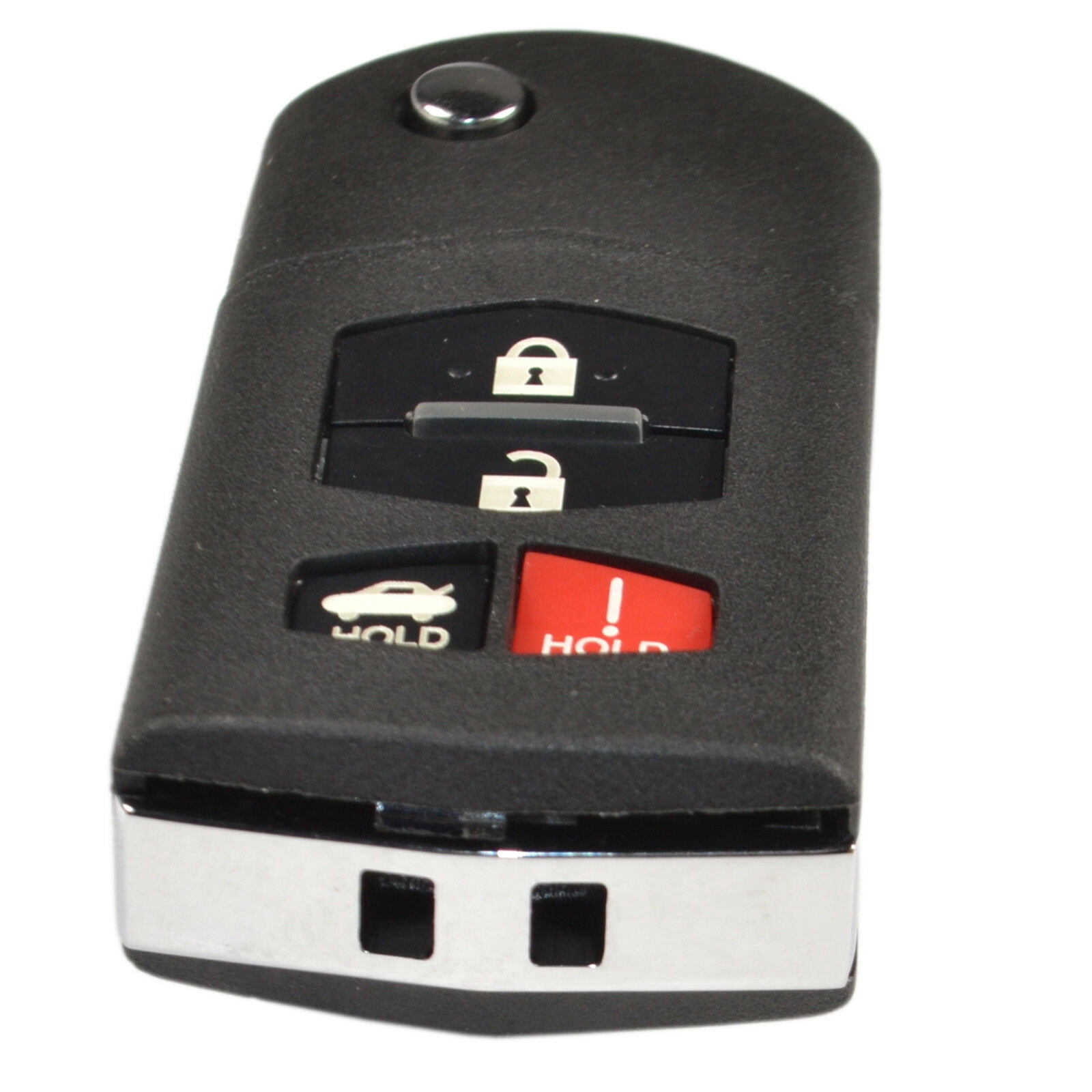 HQRP 2-Pack Remote Flip Folding Key Fob Shell Case Keyless Entry w/4 Buttons for Mazda 6 2003 2004 2005 2006 2007 2008 2009 2010 2011 2012 2013