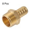 thumbnail image 3 of 8pcs Brass Barbed Fitting 3/4" to 5/8" Hose ID Hose Fitting, 3 of 7