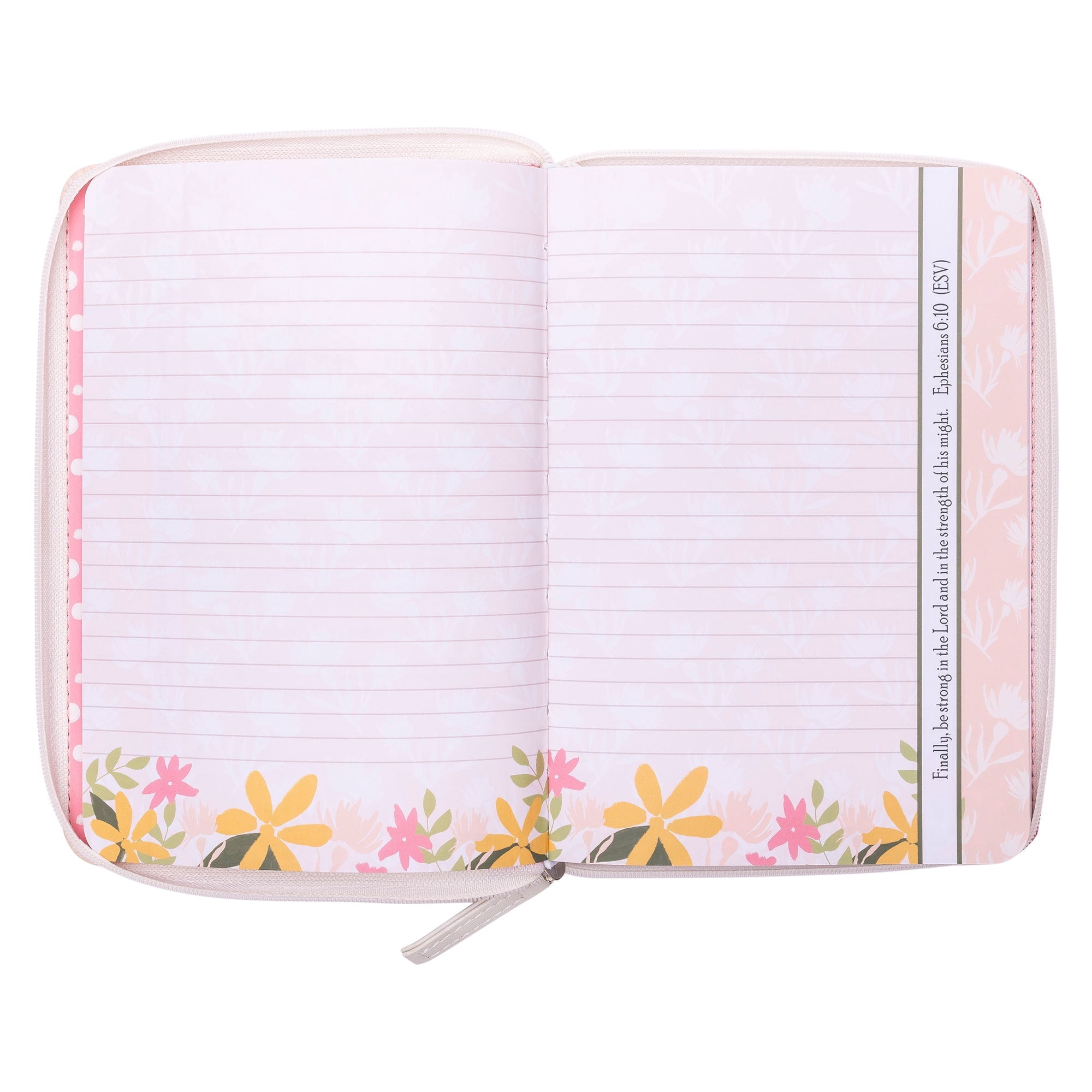 Zippered Faux Leather Journal: Kindness Matters Ephesians 4:32