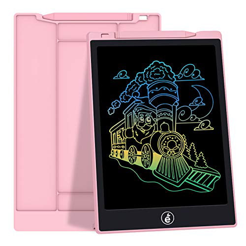 Pink 10 Inch Colorful Screen Electronic Learning and Education Drawing Pads Doodle and Scribbler Board Toys Gifts for Girls Boys JefDiee Kids Drawing Boards LCD Writing Tablet