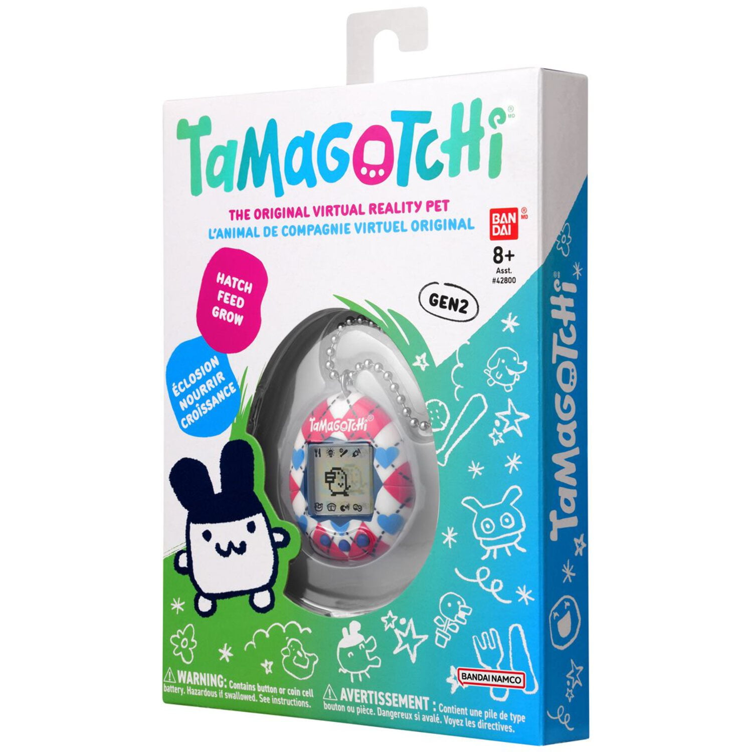 Tamagotchi Original - Argyle Heart Digital Pet - Walmart.com