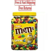 M&M'S Peanut Milk Chocolate Candy Bulk Jar (62 oz.)
