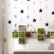 thumbnail image 4 of Guirnalda de estrellas brillantes para decoración de fiestas, 130 pies de estrellas doradas brillantes colgantes, telón de fondo para compromisos, bodas, baby showers, cumpleaños y Navidad., 4 of 5