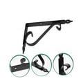 thumbnail image 2 of 1 Pcs Wall Support Bracket,Heavy-Duty Shelf Brackets,Metal L Shape Shelf Brackets,Shelf Brackets For Floating Shelves,Black Rustic Wall Mount Shelving Bracket,Decorative Shelf Brackets,7.87x5.91 in, 2 of 5