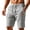 Gray, variant on Yievot Casual Shorts for Men Drawstring Elastic Waist Knee Length Summer Vacation Travel Shorts