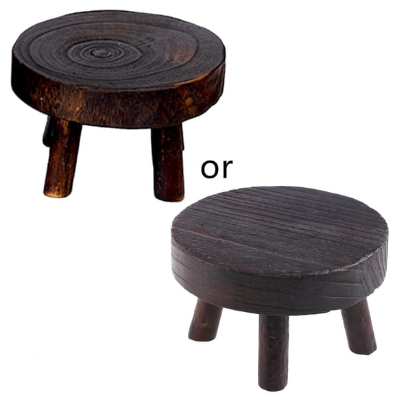 LAIQIEN Wooden Children's Solid Small Wooden Stool Wooden Stool Cute Gift for Kitchen