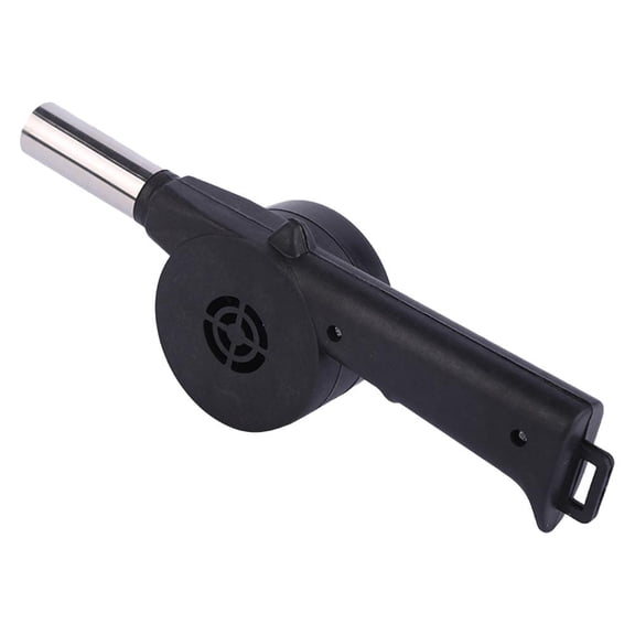 Manual Air Blower for BBQ Campfire, Hand Crank Fire Starter with Metal Outlet, Portable Handheld Bellows for Outdoor Grilling & Fireplaces