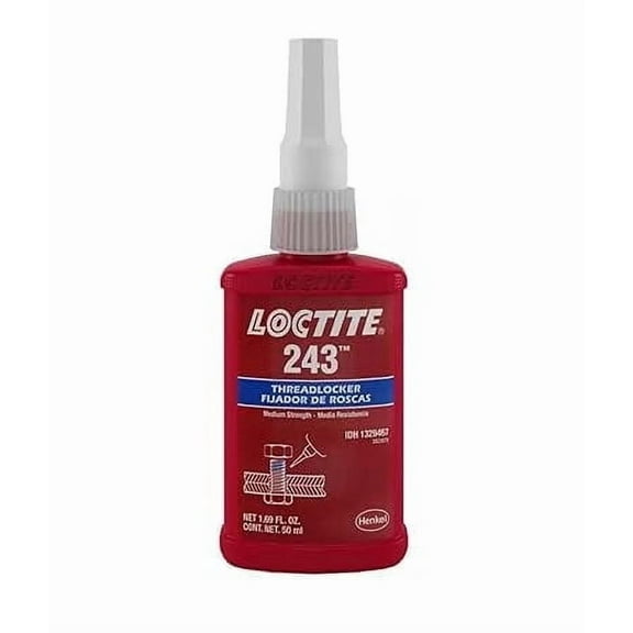 Loctite 1329467 243 Blue Medium Strength Threadlockers, 1.69 Ounces, 50 mL, 3/4" Thread