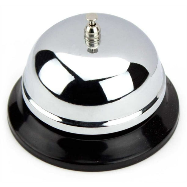 Call Bell For Kids, Lansky Chrome 10cm Service Small Dinner Bell Office Desk