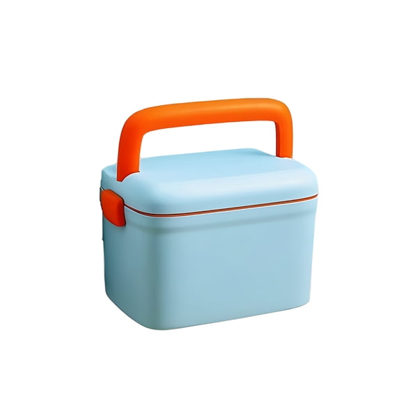 Caja de almacenamiento de pastillas, colorida, a prueba de humedad, para el hogar, la oficina, la escuela secundaria, el jardín de infantes, la Ayudas para vestirse con gancho de botón Azul claro Minnieouse CE014092-01