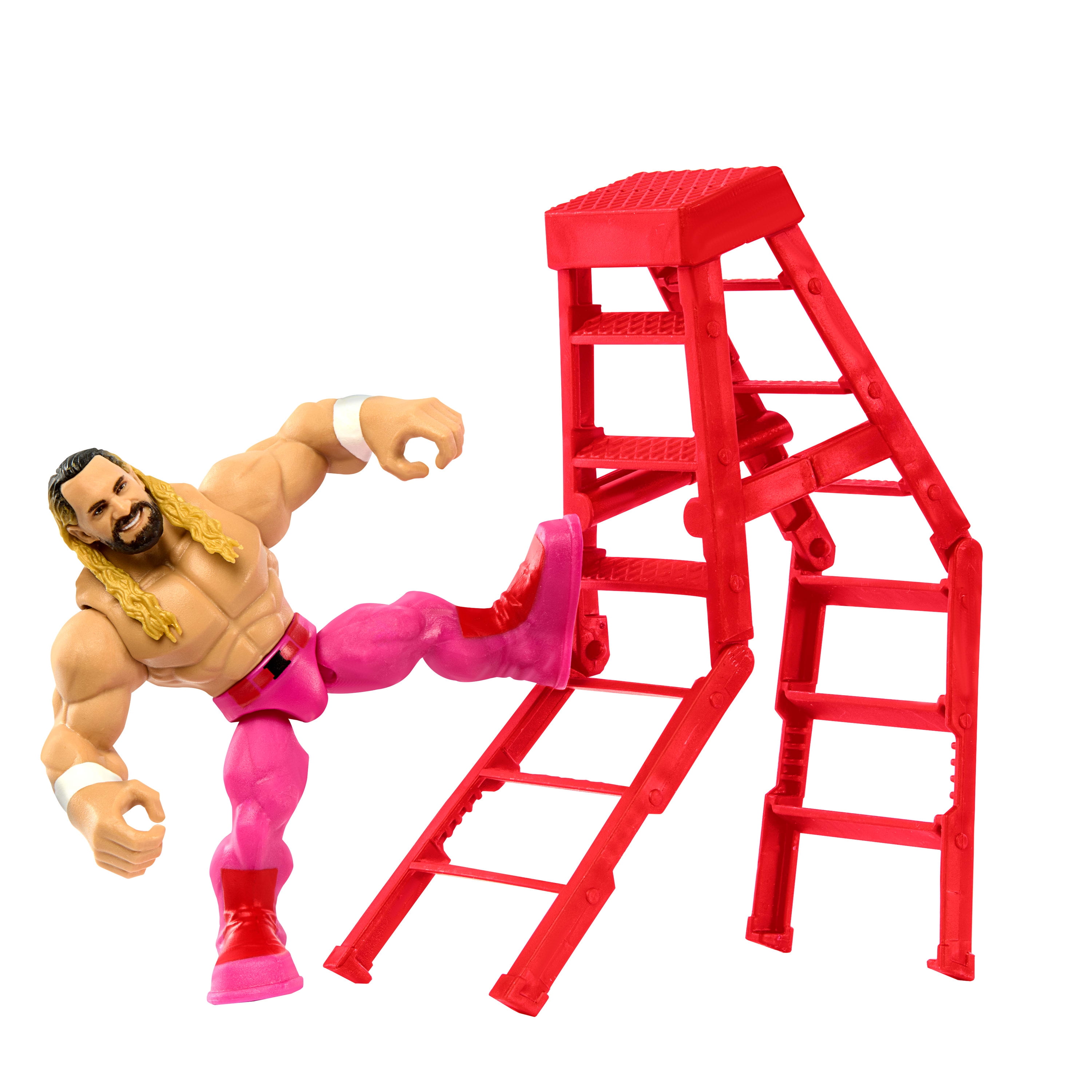 WWE Knuckle Crunchers Seth Rollins Action Figure & Accessories, Bone-Crunching Movement, 3.25-inch