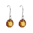 thumbnail image 3 of Juego de aretes y cadena con dije corte Majestic, plata mexicana ley .925, Ambar, 3 of 5