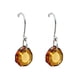 thumbnail image 3 of Juego de aretes y cadena con dije corte Majestic, plata mexicana ley .925, Ambar, 3 of 5