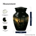 thumbnail image 2 of KARYLIZ Deer Urns For Human Ashes - Black & Golden Large Urns For Human Ashes Adult Female - Keepsake Urns for Human Ashes Adult Man & Women - Funeral Cremation Urn for Mom & Dad - 3 Inch Keepsake, 2 of 2