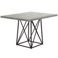 thumbnail image 1 of 36" x 48" 31" GreywithBlack Reclaimed Wood Particle Board and Metal Dining Table, 1 of 1
