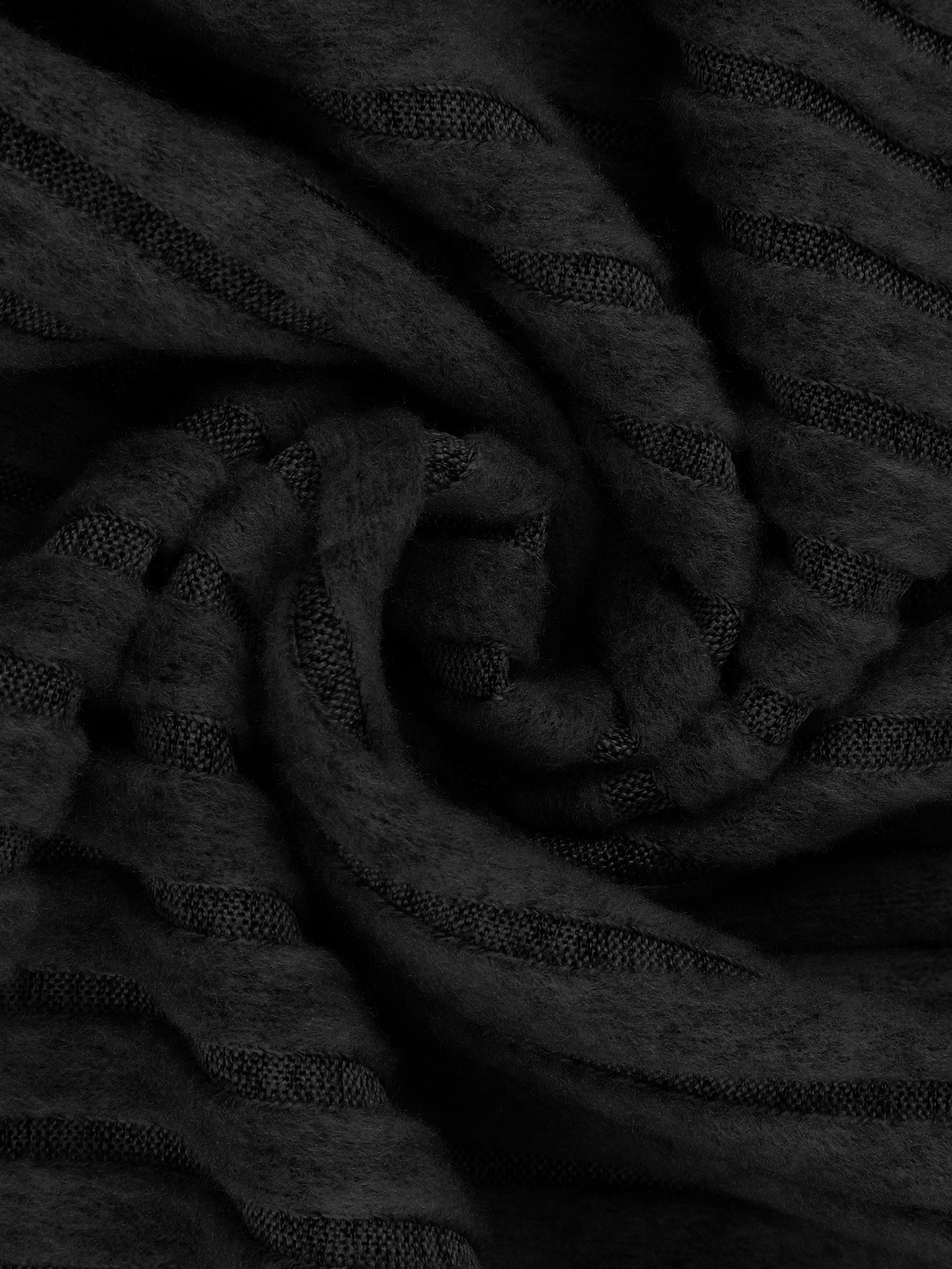DARING DIVA Women's Ribbed Knit Sweater Pullover Pajama Set XL Black
