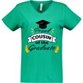 thumbnail image 3 of Inktastic Proud Cousin Of The Graduate-Family Graduation Women's V-Neck T-Shirt, 3 of 5