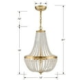 thumbnail image 4 of 603-GA Crystorama Lighting Rylee - 3 Light Chandelier in Classic Style - 14 Inches Wide by 19 Inches High-Antique Gold Finish    -Traditional, 4 of 9