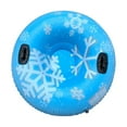 thumbnail image 2 of Colaxi Inflatable Snow Tube Inflatable Sled Gift Cold Resistant for Sledding Skiing Tube Christmas Snow Sledge for Family Activities Blue, 2 of 8