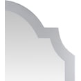 thumbnail image 3 of Mark&Day Wall Mirror, Kilder Traditional Silver Finish Arched Crowned Top Vanity Mirrors for Bedroom Living Room Bathroom and Entryway Home Decor, Mounted Nickel Wood Frame (45" H x 35" W x 1.8" D), 3 of 7